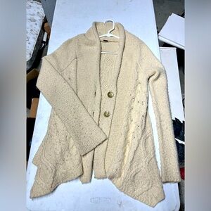 Free People Knit Sweater Cardigan Soft Cotton